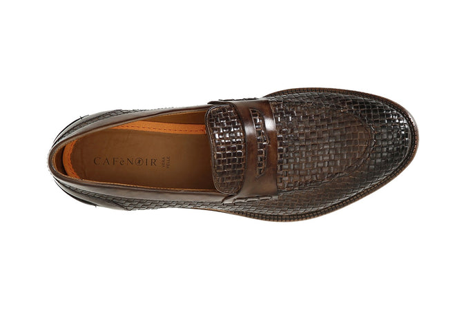 MOCASSINO COLLEGE IN PELLE INTRECCIATA