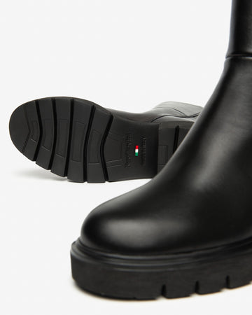 Nero Giardini stivaletti donna in pelle nero I514818D100