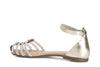 SANDALO IN PELLE CON TOPPONE MIGNON STRASS