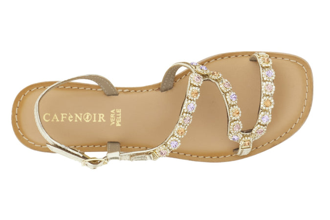 SANDALO GIOIELLO ASIMMETRICO IN PELLE