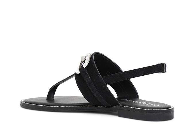 INFRADITO IN PELLE SCAMOSCIATA CON ACCESSORIO GIOIELLO