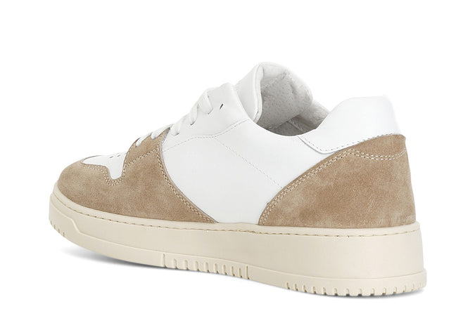 SNEAKERS IN PELLE E PELLE SCAMOSCIATA