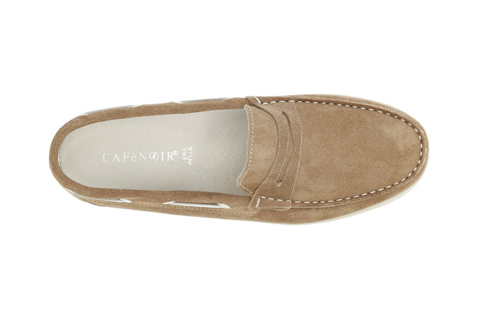 MOCASSINO IN PELLE SCAMOSCIATA