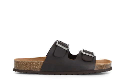 CIABATTA 2 FASCE IN PELLE