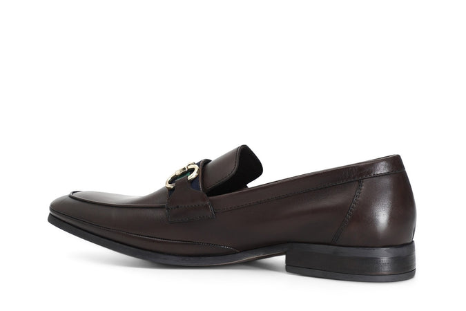 MOCASSINO IN PELLE CON MORSETTO