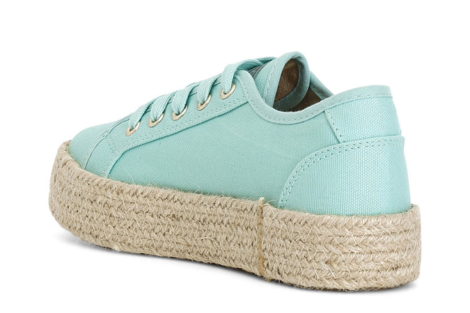 SNEAKERS IN TESSUTO CON FONDO CORDA