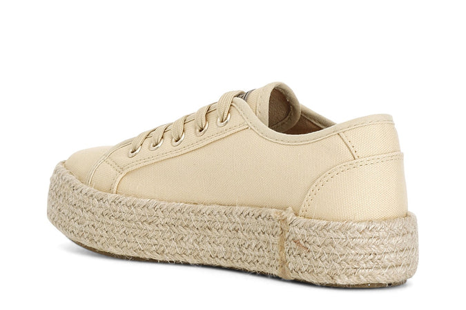 SNEAKERS IN TESSUTO CON FONDO CORDA