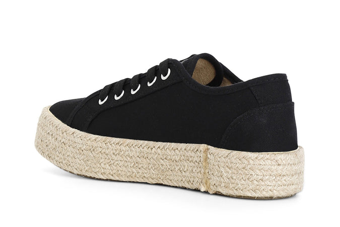 SNEAKERS IN TESSUTO CON FONDO CORDA