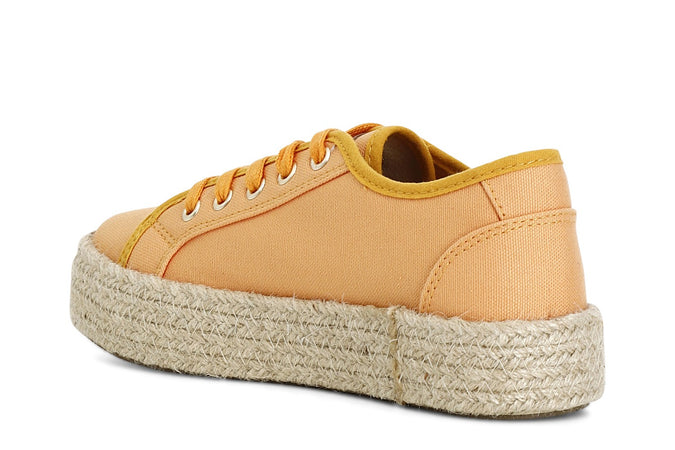 SNEAKERS IN TESSUTO CON FONDO CORDA