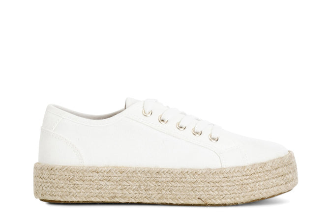 SNEAKERS IN TESSUTO CON FONDO CORDA