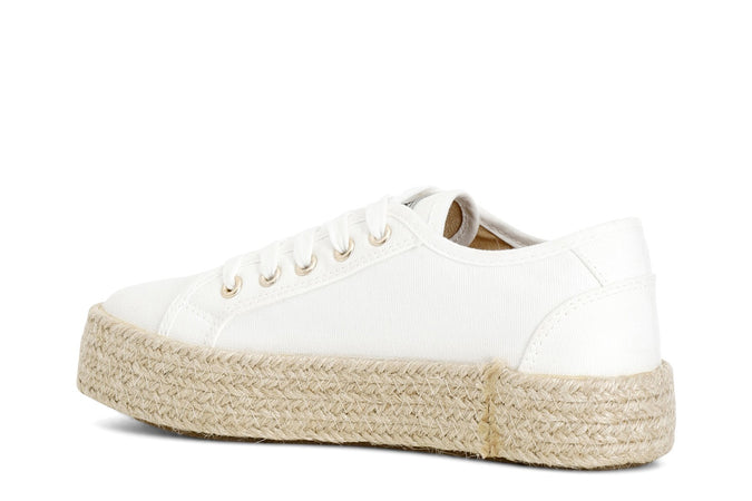 SNEAKERS IN TESSUTO CON FONDO CORDA