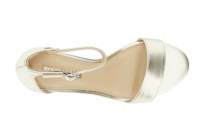 SANDALO IN PELLE CON LACCIO ALLA CAVIGLIA E TOPPONE