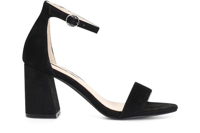 SANDALO IN PELLE SCAMOSCIATA CON LACCIOALLA CAVIGLIA E TOPPONE