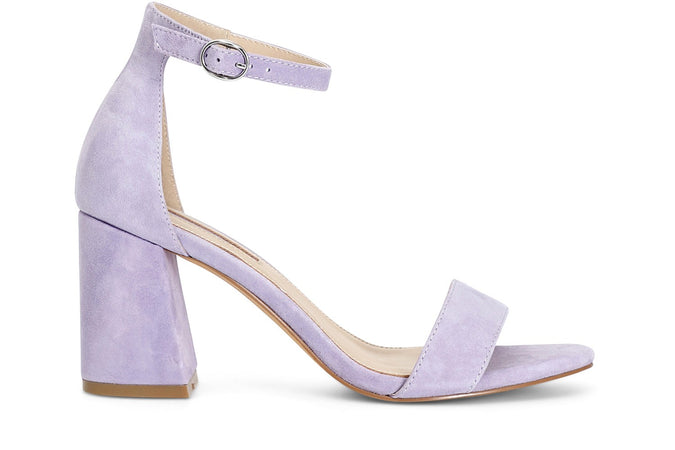 SANDALO IN PELLE SCAMOSCIATA CON LACCIOALLA CAVIGLIA E TOPPONE