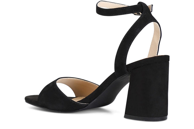 SANDALO IN PELLE SCAMOSCIATA CON LACCIOALLA CAVIGLIA