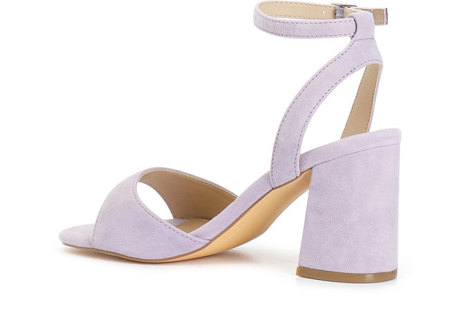 SANDALO IN PELLE SCAMOSCIATA CON LACCIOALLA CAVIGLIA