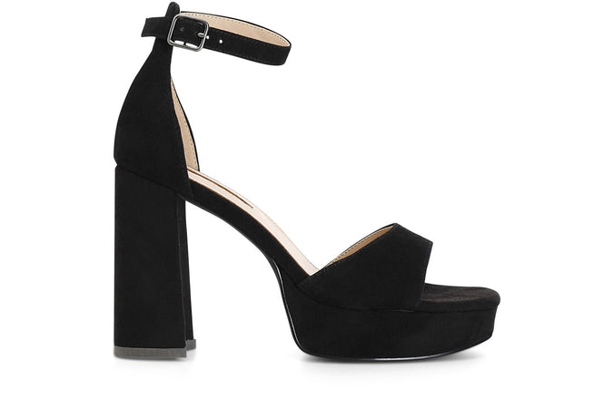 SANDALO IN PELLE SCAMOSCIATA CON TOPPONE