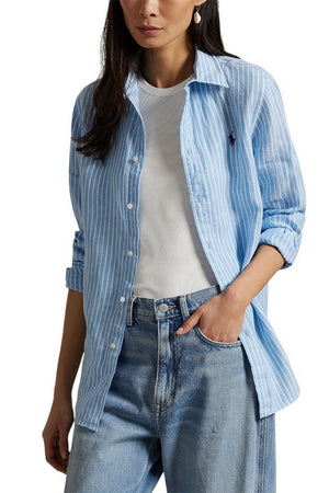 Ralph Lauren Camicie Azzurro/bianco da donna