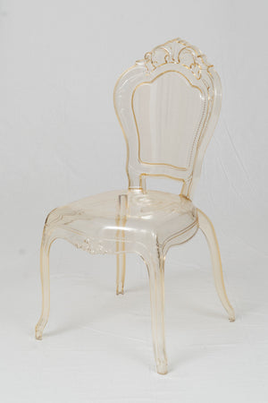 Biscottini Biscottini Sedia da Pranzo Policarbonato Design Bistrot Vintage 53x50x97,5 per