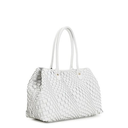 SHOPPING CON INTRECCIO IRREGOLARE E ACCESSORIO CN PENDENTE