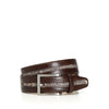 CINTURA UOMO IN PELLE CON STAMPA INTRECCIO