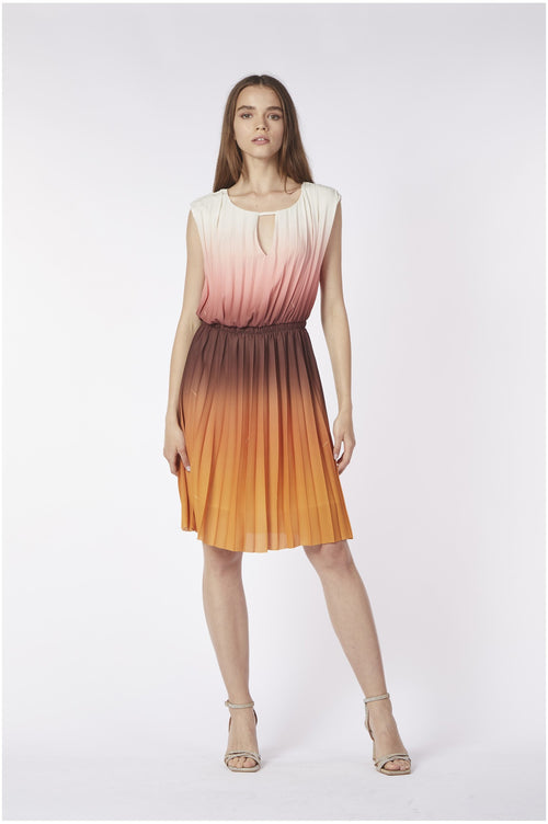 ABITO PLISSETTATO STAMPATO