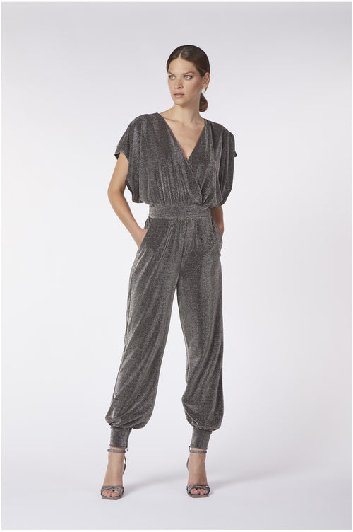 TUTA MANICHE AMPIE TESSUTO LUREX