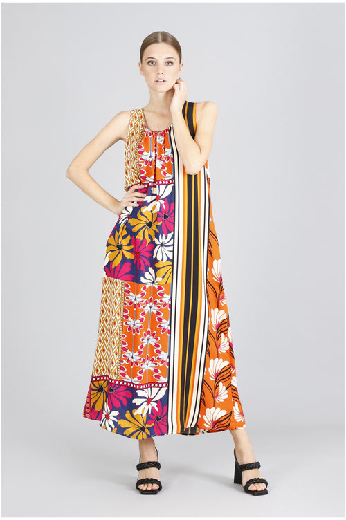 ABITO LUNGO STAMPATO