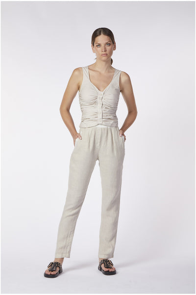 TOP CON INCRESPATURA AI FIANCHI