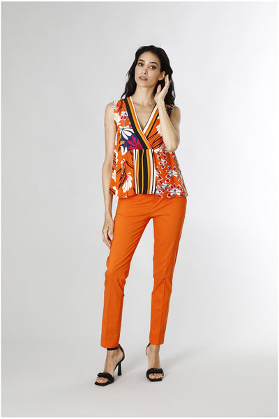 BLUSA SMANICATA STAMPA