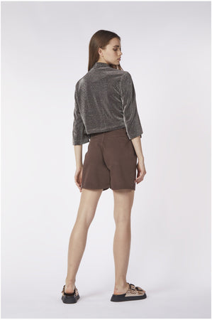 BOLERINO COLLO SCIALLATO TESSUTO LUREX