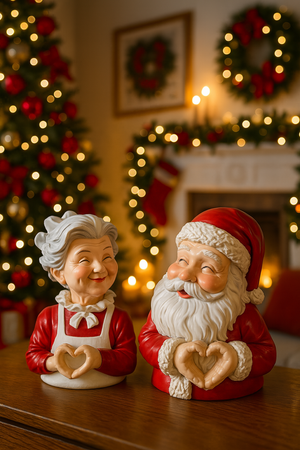 Decorazione natalizia in resina di alta qualità da appoggio per decorazioni natalizie