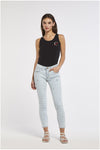 PANTALONE SKINNY CON STRAS