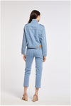GIUBBINO DENIM CON PLACCHETTE