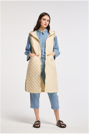 GILET IMBOTTITO E TRAPUNTATO