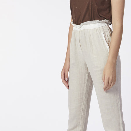 PANTALONE BIMATERIALE VITA ELASTICATA