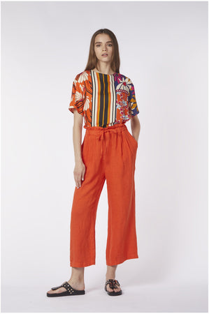 PANTALONE CULOTTE VITA ELASTICATA