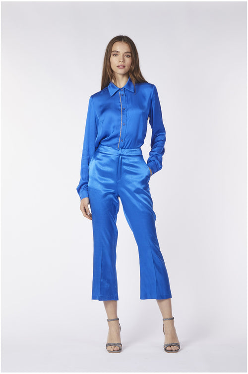 PANTALONE ALLA CAVIGLIA IN RASO