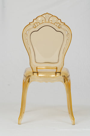 Biscottini Sedia da Pranzo Biscottini Policarbonato 53x50x97.5 Design Bistrot Vintage