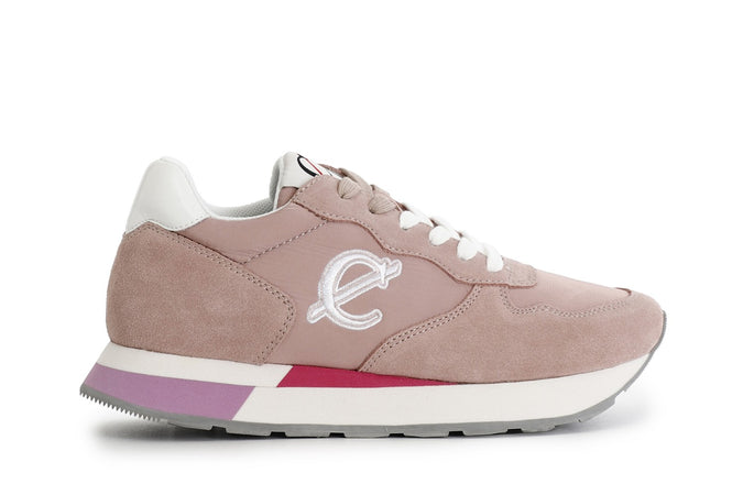 SNEAKERS IN PELLE SCAMOSCIATA E TESSUTO