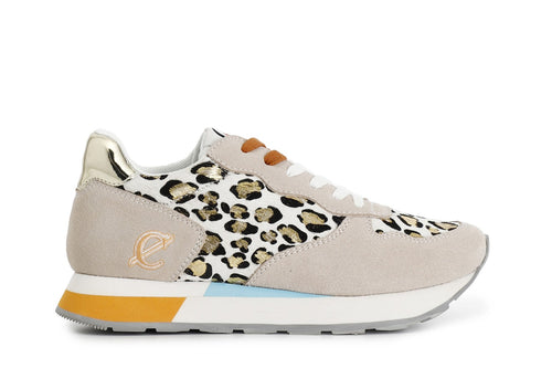 SNEAKER IN PELLE SCAMOSCIATA E CAVALLINO