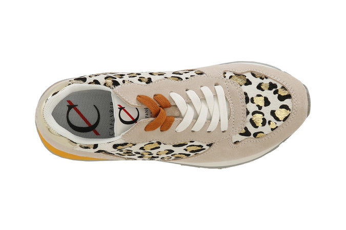 SNEAKER IN PELLE SCAMOSCIATA E CAVALLINO