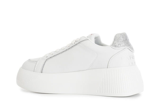 SNEAKERS CON RIPORTI GLITTER E LOGO RICAMATO