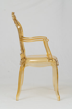 Biscottini Sedia da pranzo in policarbonato con braccioli