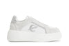 SLIPON IN PELLE SCAMOSCIATA LAMINATA CON RIPORTI GLITTER