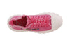 SNEAKER ALLACCIATA CON FRANGE AI BORDI E PATCH STRASS