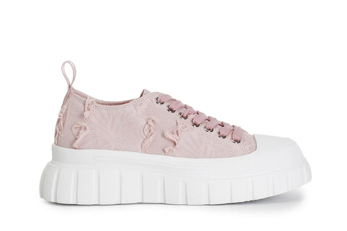 SNEAKER ALLACCIATA IN TESSUTO SFRANGIATO