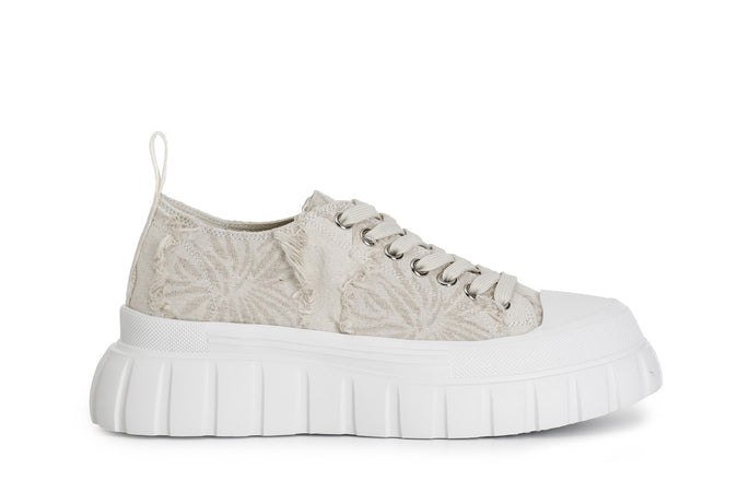 SNEAKER ALLACCIATA IN TESSUTO SFRANGIATO