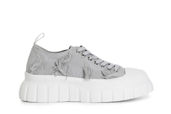 SNEAKER ALLACCIATA IN TESSUTO SFRANGIATO