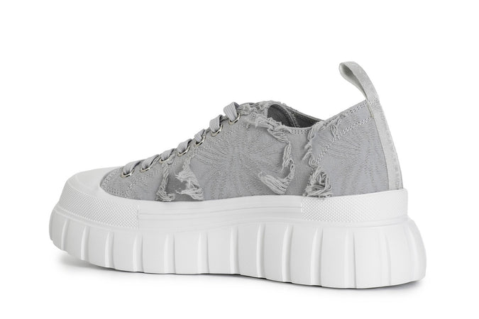 SNEAKER ALLACCIATA IN TESSUTO SFRANGIATO